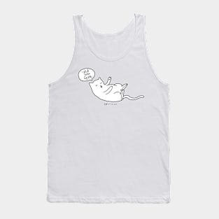 Cuddle Me Cat Hebrew Tank Top